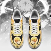 Demon Slayer Zenitsu Agatsuma Orange Air Force 1 Shoes Mockup 3.jpeg - demo10