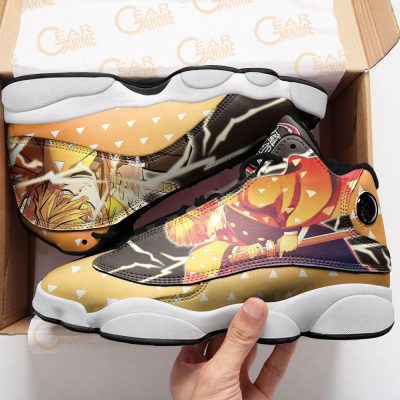 DEMON SLAYER Zenitsu Agatsuma Thunder Breathing Air Jordan 13 Shoes