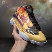 Demon Slayer Zenitsu Agatsuma Thunder Breathing Air Jordan 13 Shoes Mockup 3.jpeg - demo10