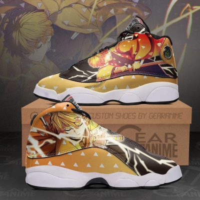 DEMON SLAYER Zenitsu Agatsuma Thunder Breathing Air Jordan 13 Shoes