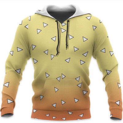 DEMON SLAYER Zenitsu Agatsuma Yellow Pullover Hoodie