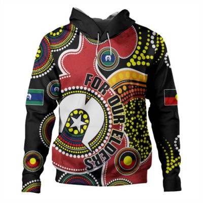 Australia Naidoc Week Hoodie - Australia NAIDOC Week 2023 For Our Elders Aborigines And Islanders Flag Inspired