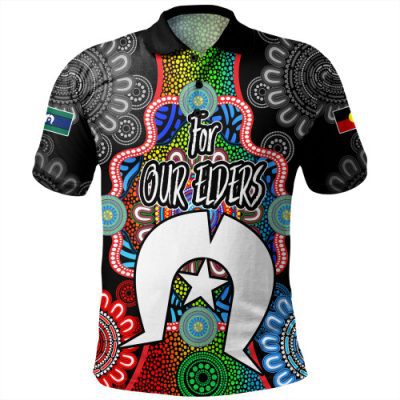 Australia Naidoc Week Polo Shirt - Aboriginal Inspired For Our Elders Indigenous NAIDOC Week 2023