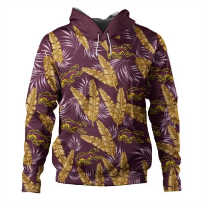 Brisbane Broncos Custom Hoodie - Tropical Patterns Brisbane Broncos Hoodie