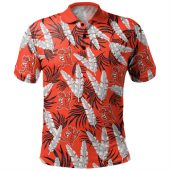 St. George Illawarra Dragons Custom Polo Shirt - Tropical Patterns St. George Illawarra Dragons Polo Shirt