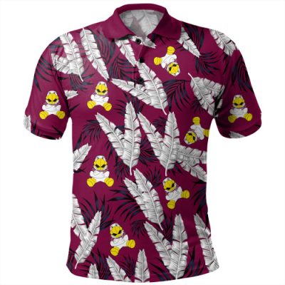 Manly Warringah Sea Eagles Polo Shirt - Tropical Patterns Eagles Polo Shirt