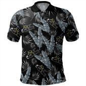 Penrith Panthers Custom Polo Shirt - Penrith Panthers With Maori Patterns Polo Shirt