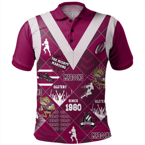 Cane Toads Sport Polo Shirt - Argyle Patterns Style Tough Fan Rugby For Life Cane Toads Sport Polo Shirt - Argyle Patterns Style Tough Fan Rugby For Life