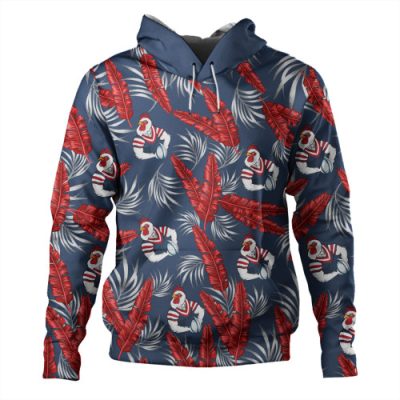 Sydney Roosters Custom Hoodie - Tropical Patterns Sydney Roosters Hoodie
