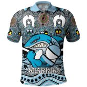 Cronulla-Sutherland Sharks Naidoc Week Polo Shirt - NAIDOC Week 2023 Indigenous For Our Elders