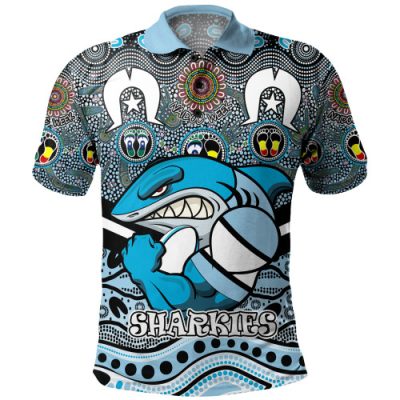 Cronulla-Sutherland Sharks Naidoc Week Polo Shirt - NAIDOC Week 2023 Indigenous For Our Elders