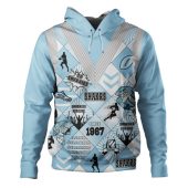 Cronulla-Sutherland Sharks Hoodie - Argyle Patterns Style Tough Fan Rugby For Life