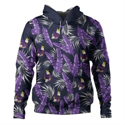 Melbourne Storm Custom Hoodie - Tropical Patterns Melbourne Storm Hoodie
