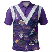 Melbourne Storm Polo Shirt - Argyle Patterns Style Tough Fan Rugby For Life