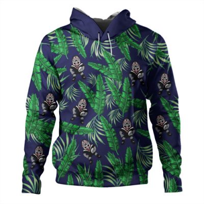 New Zealand Warriors Custom Hoodie - Tropical Patterns Warriors Hoodie