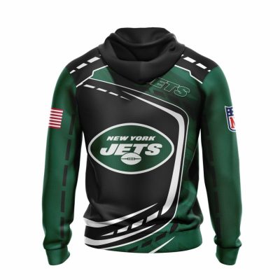 NFL New York Jets Green Black Pullover Hoodie V4