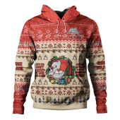 Redcliffe Dolphins Christmas Custom Hoodie - Chrissie Spirit Hoodie