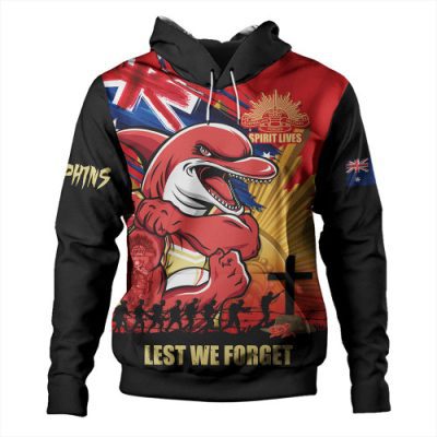 Redcliffe Dolphins Hoodie Fearless ANZAC Defender