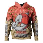 Redcliffe Dolphins Custom Hoodie - Team With Dot And Star Patterns For Tough Fan Hoodie