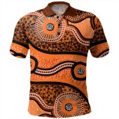 Australia Aboriginal Polo Shirt - Australian Aboriginal Background
 Polo Shirt