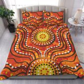 Australia Aboriginal Bedding Set - Dot Art In Aboriginal Style Bedding Set