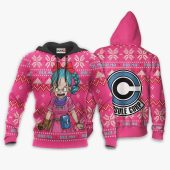 Dragon Ball Bulma Ugly Christmas Pullover Hoodie V1 Mockup.jpeg - demo10