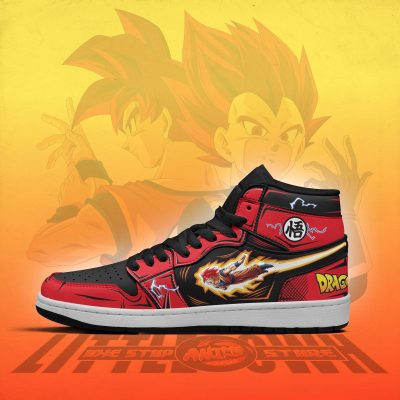 DRAGON BALL Goku and Vegeta Super Saiyan God Air Jordan 1 High Sneakers