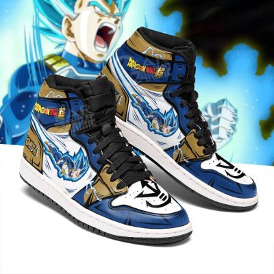 DRAGON BALL Vegeta Super Saiyan Blue Air Jordan 1 High Sneakers