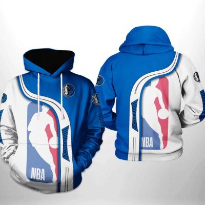 NBA Dallas Mavericks Blue White Highway Pullover Hoodie