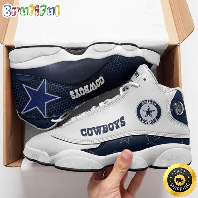 Dallas Cowboys Nfl Ver 4 Air Jordan 13 Sneaker