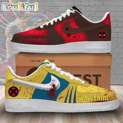 Deadpool 3 Wolverine Air Force 1 Shoes Sneaker