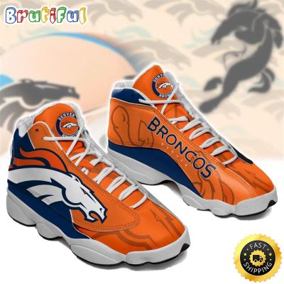 Denver Broncos Nfl Ver 4 Air Jordan 13 Sneaker