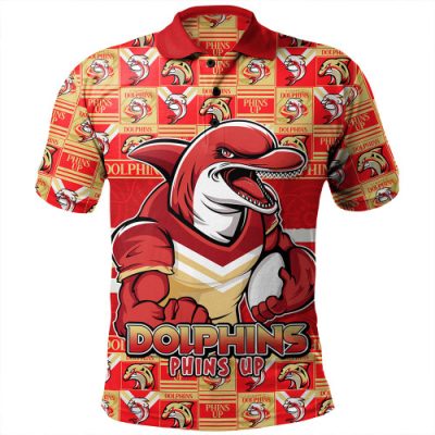 Redcliffe Dolphins Polo Shirt Champion?s Pride Comic Style