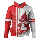 St. George Illawarra Dragons Hoodie - St. George Illawarra Dragons Mascot Quater Style