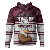 Manly Warringah Sea Eagles Mother's Day Hoodie - Screaming Mom and Crazy Fan