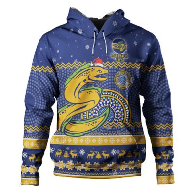 Parramatta Eels Christmas Custom Hoodie - Ugly Xmas And Aboriginal Patterns For Die Hard Fan Hoodie