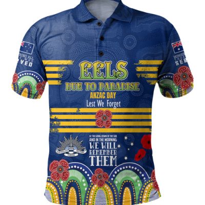 Parramatta Eels Anzac Custom Polo Shirt - Parramatta Eels Bring on 2023 Polo Shirt