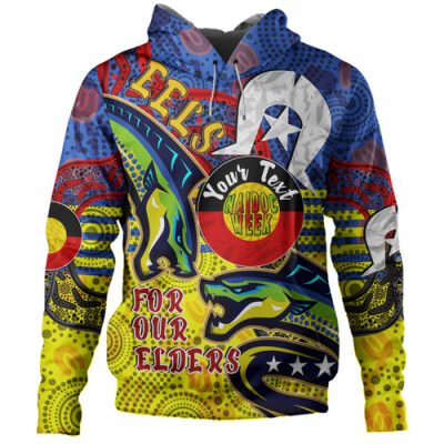 Parramatta Eels Naidoc Hoodie - Custom Parramatta Eels Naidoc Week For Our Elders Aboriginal Inspired Hoodie