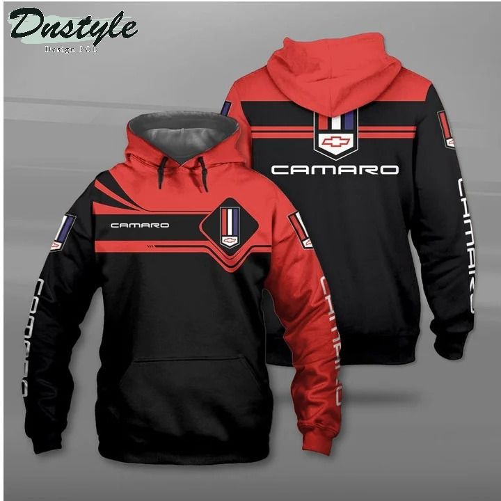 Chevrolet Camaro Red Black Pullover Hoodie Chevrolet Camaro Red Black Pullover Hoodie