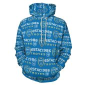 ES Troyes AC Blue Pullover Hoodie