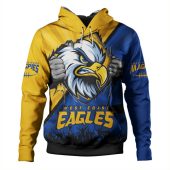 West Coast Eagles Hoodie Breaking Through Fan Design