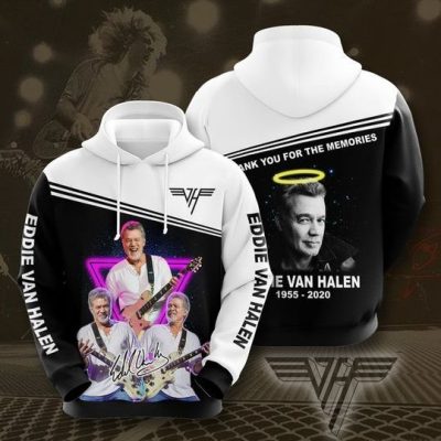 Van Halen Black White Pullover Hoodie
