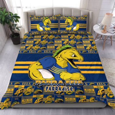 Parramatta Eels Bedding Set Champion?s Pride Comic Style