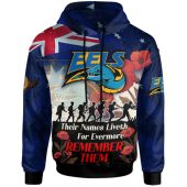 Parramatta Eels Hoodie - Custom Remember Them Red Poppy Flowers Hoodie