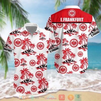 Eintracht Frankfurt Coconut Tree Hawaiian Shirt