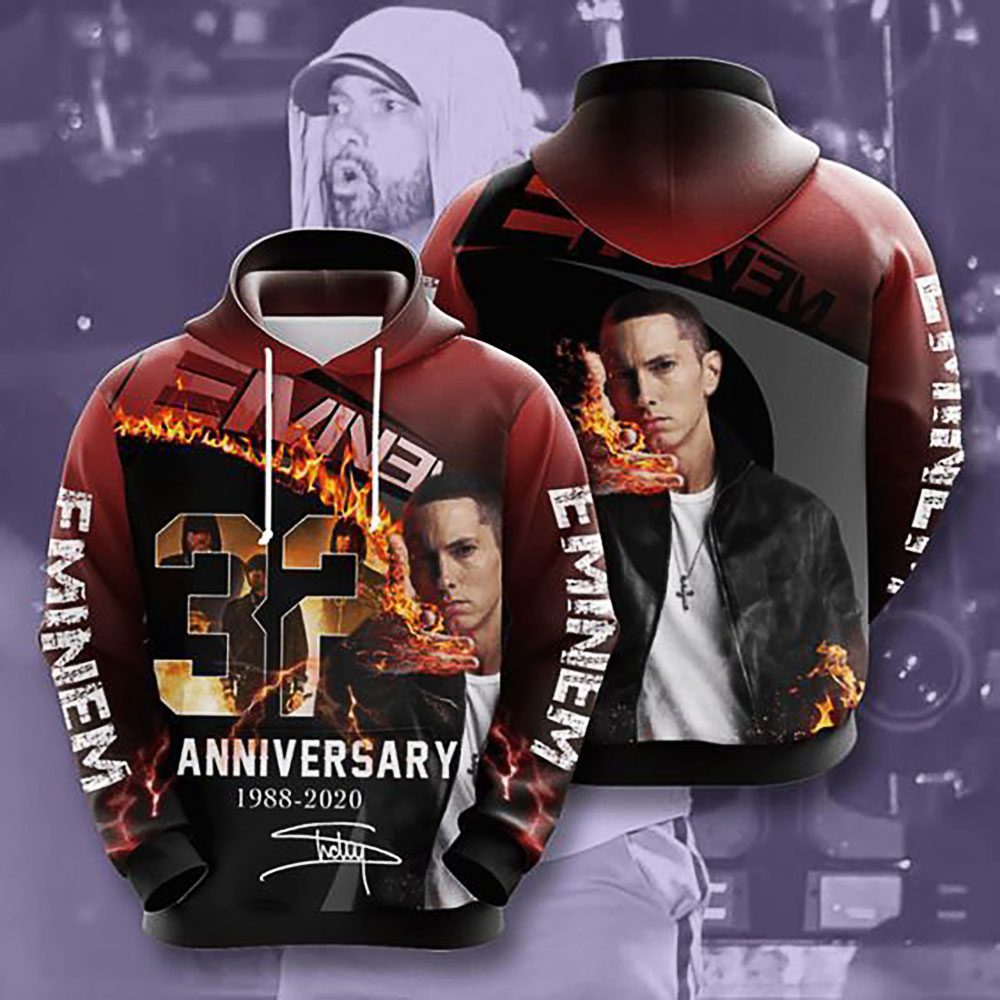 Eminem 32nd Anniversary Pullover Hoodie Eminem 32nd Anniversary Pullover Hoodie