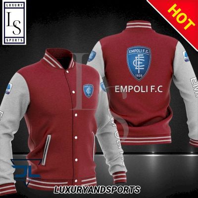 Empoli FC Maroon White Baseball Jacket