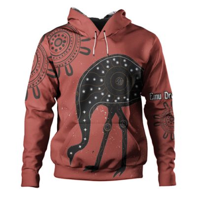 Australia Emu Aboriginal Custom Hoodie - Emu Dreamtime Hoodie