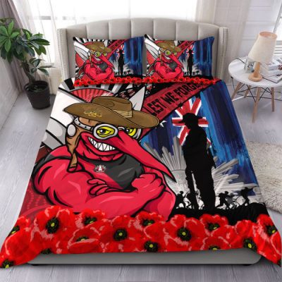 Essendon Bedding Set Anzac Day Honor United In Spirit