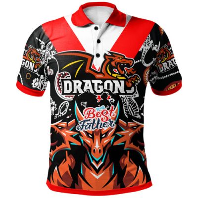 St. George Illawarra Dragons Father's Day Polo Shirt - Custom Dragons Daddy Polo Shirt